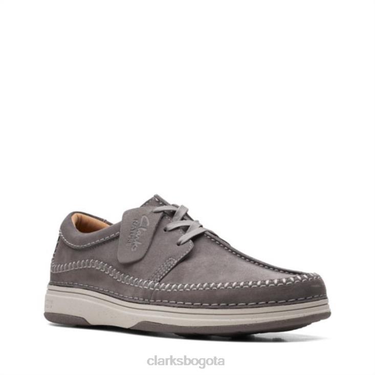 Clarks 0DX8L6685 corbata natural 5 combi gris oscuro clarks combi gris oscuro hombres combinado gris oscuro
