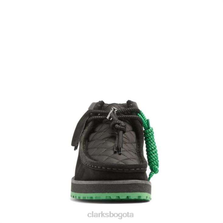 Clarks 0DX8L6686 monwallabee negro/verde negro/verde clarks hombres verde negro