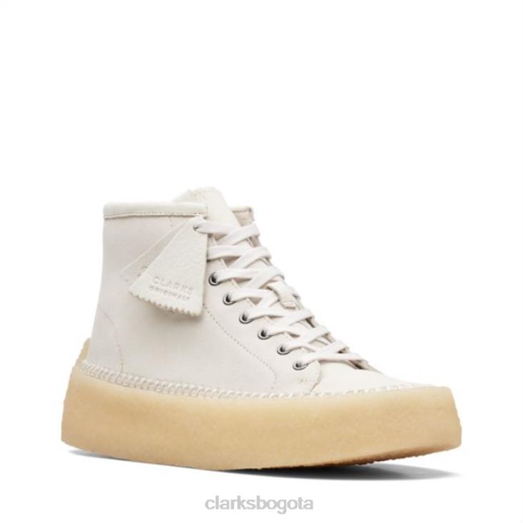 Clarks 0DX8L6689 clarks off white caravan mid off white hombres blanquecino
