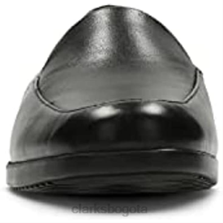 Clarks 0DX8L669 zapatos planos mocasines mujer georgia cuero negro clarks mujer