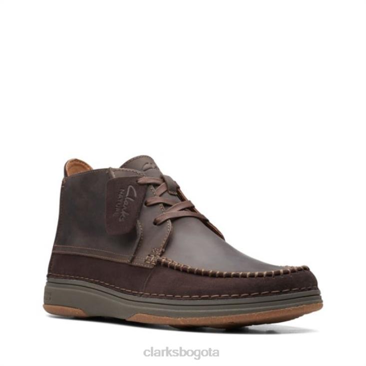 Clarks 0DX8L6693 Nature 5 combi marrón oscuro medio Clarks combi marrón oscuro hombres combinado marrón oscuro