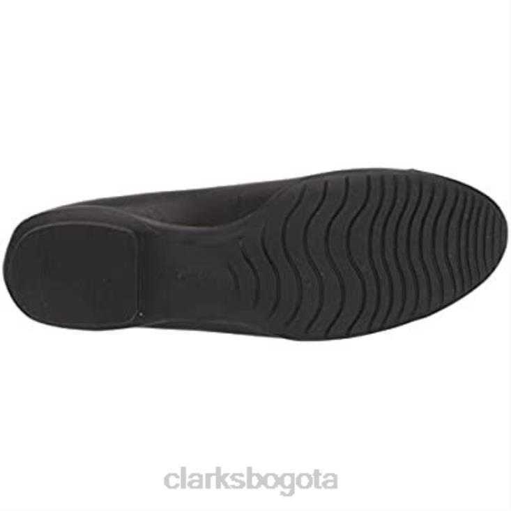 Clarks 0DX8L67 Bailarinas combi clarks mujer sara orquídea negro mujer combinación de cuero negro