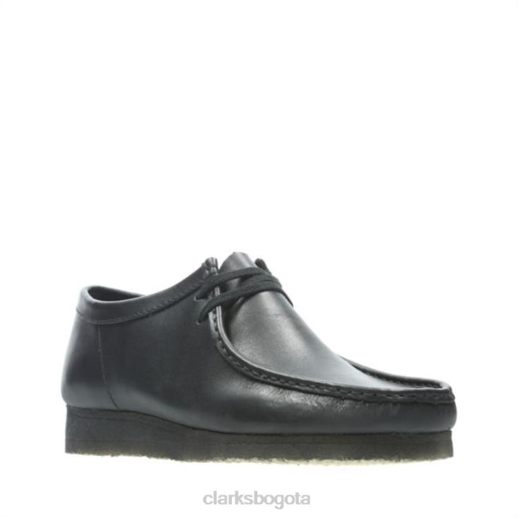 Clarks 0DX8L6715 cuero negro clarks wallabee cuero negro unisexo cuero negro