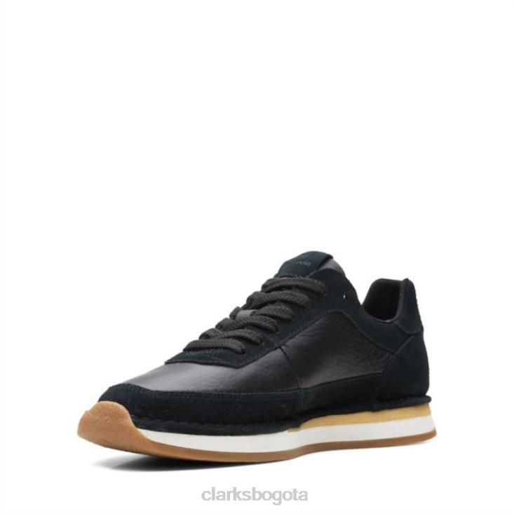 Clarks 0DX8L6723 combinación negra clarks craft run lace combinación negra hombres combinación negra