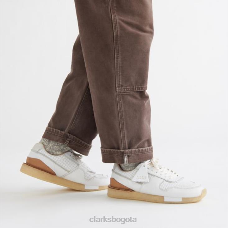 Clarks 0DX8L6725 tor run combi blanco clarks combi blanco hombres combinación blanca