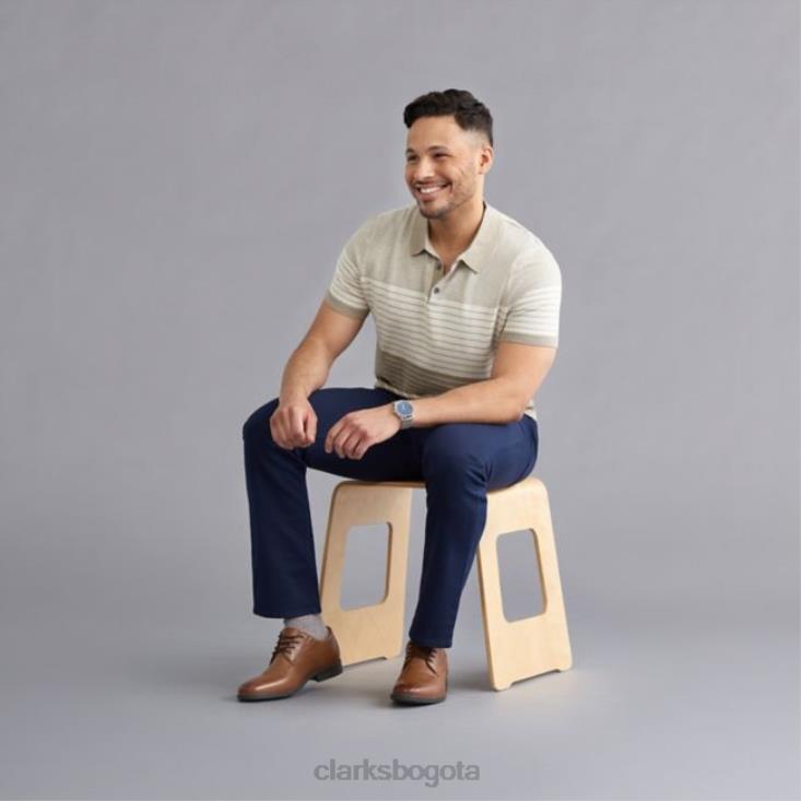 Clarks 0DX8L6732 cuero tostado oscuro whiddon pace clarks de cuero tostado oscuro hombres cuero bronceado oscuro