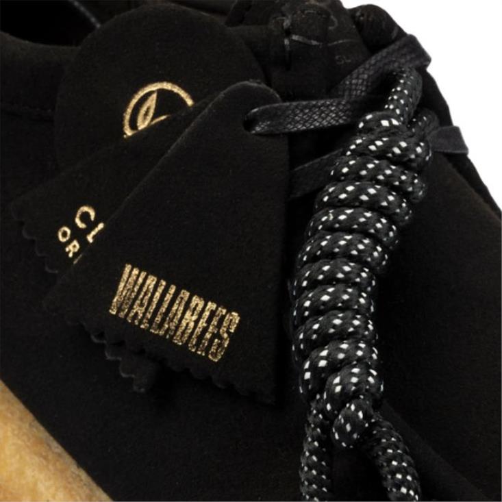 Clarks 0DX8L6734 wallabee negro vegano negro vegano clarks hombres vegano negro