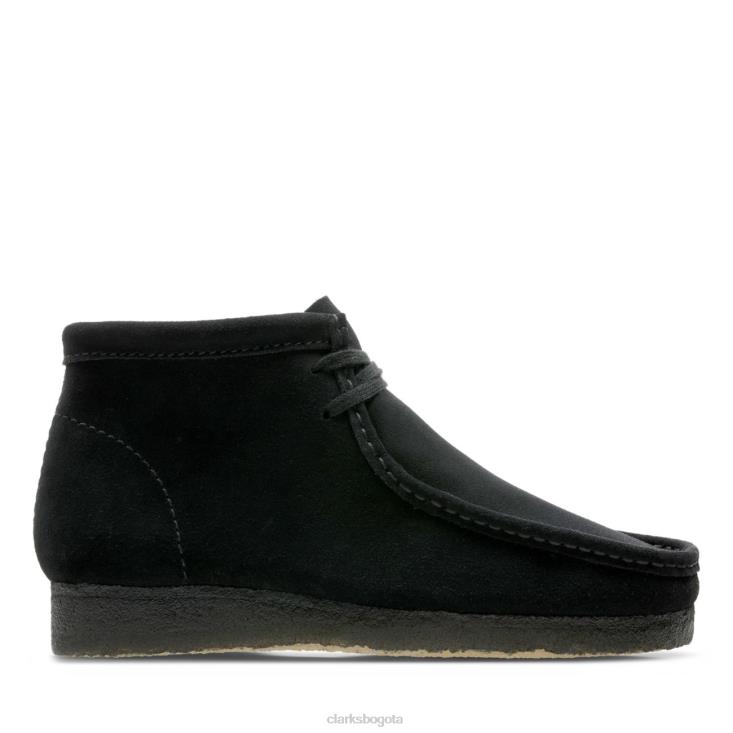 Clarks 0DX8L6742 bota wallabee ante negro clarks negros unisexo ante negro