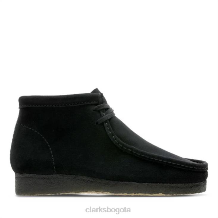 Clarks 0DX8L6742 bota wallabee ante negro clarks negros unisexo ante negro