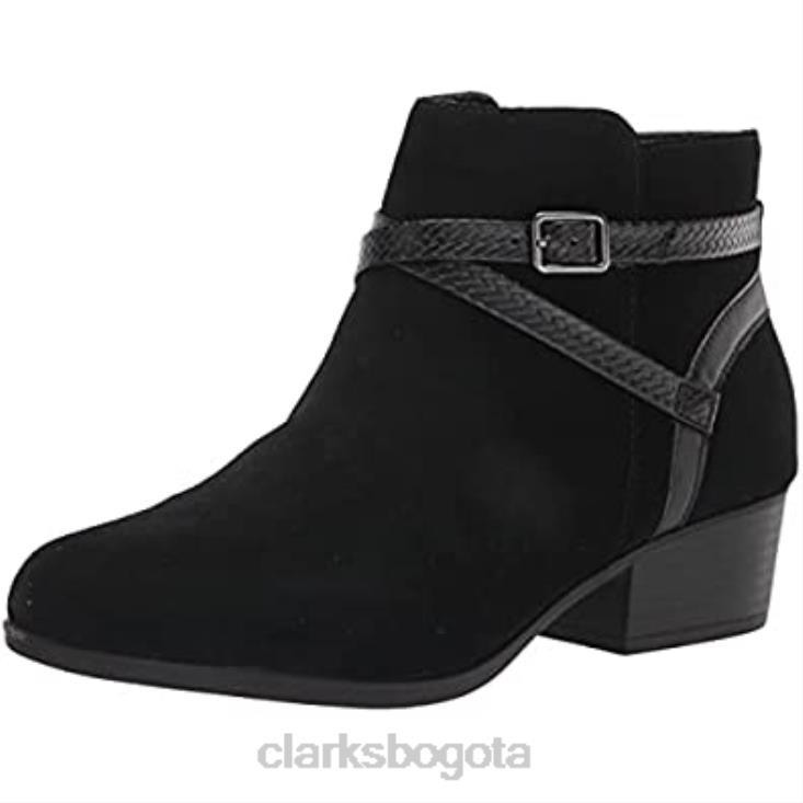 Clarks 0DX8L676 botines adreena hi de ante negro para mujer clarks mujer ante negro