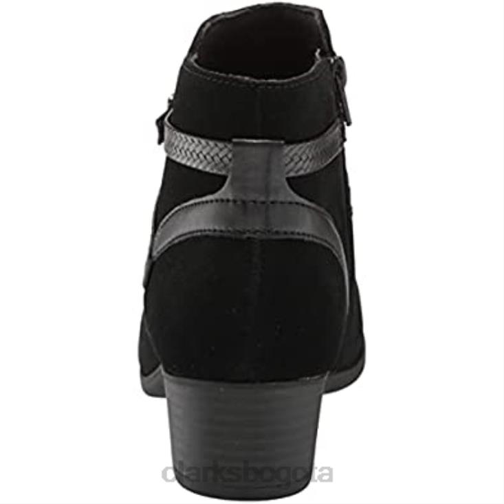 Clarks 0DX8L676 botines adreena hi de ante negro para mujer clarks mujer ante negro