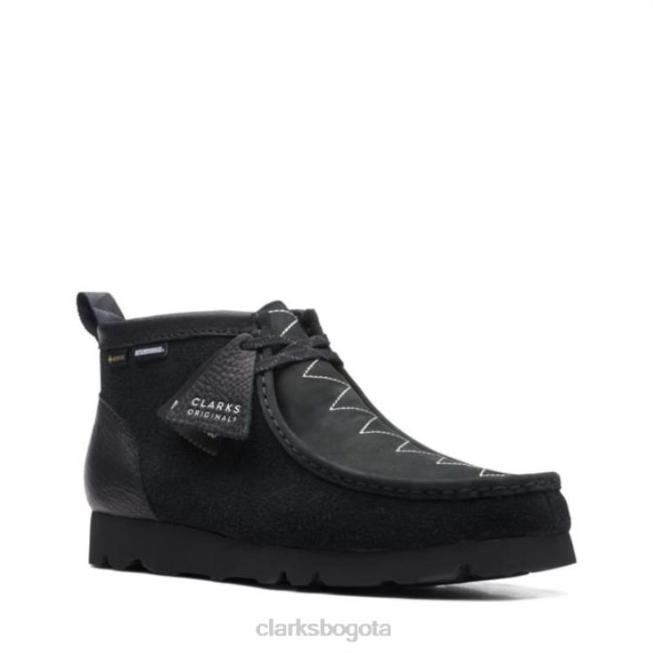 Clarks 0DX8L6766 Bota wallabee gore-tex ante combinado negro ante combinado negro clarks hombres ante combinado negro