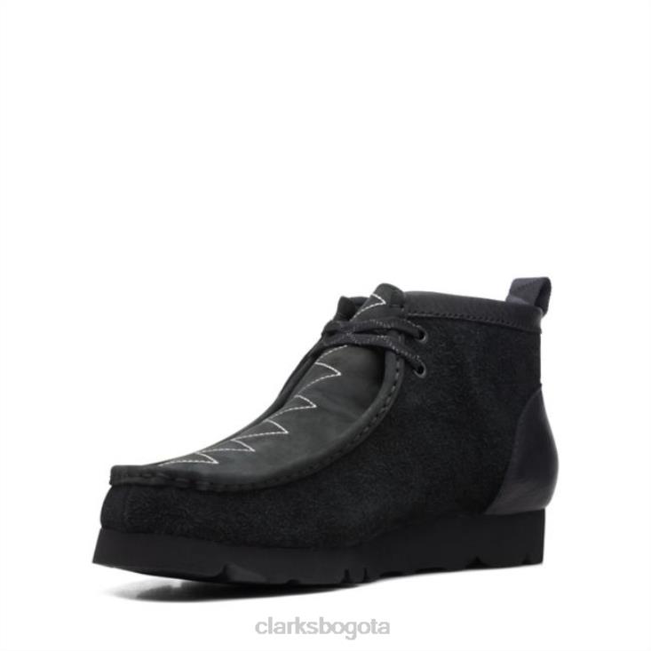 Clarks 0DX8L6766 Bota wallabee gore-tex ante combinado negro ante combinado negro clarks hombres ante combinado negro