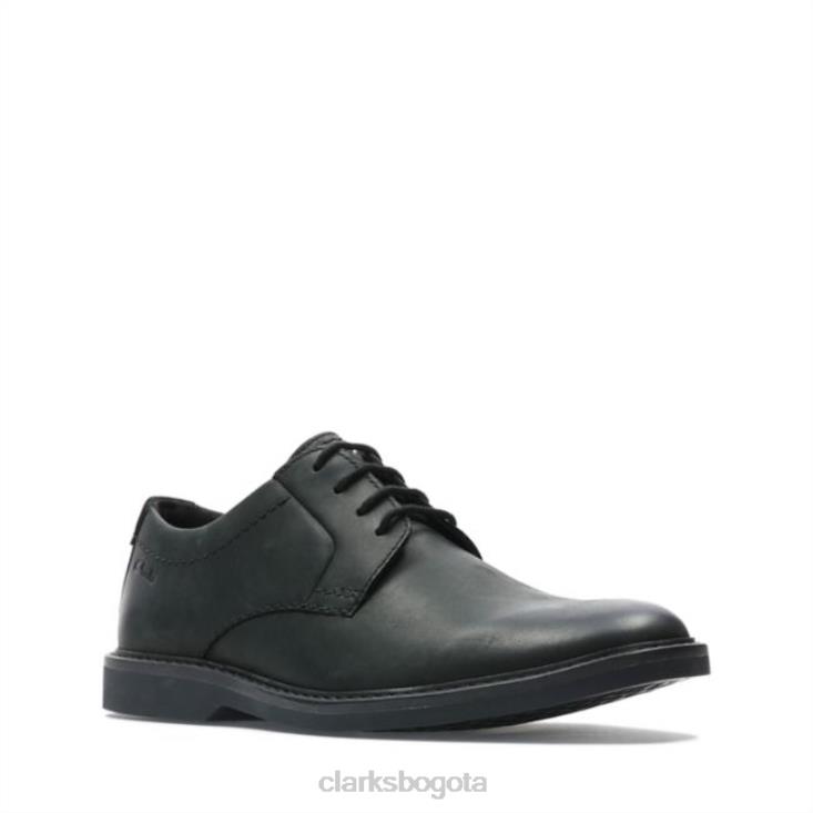 Clarks 0DX8L6768 cuero negro clarks atticus lt encaje cuero negro hombres cuero negro