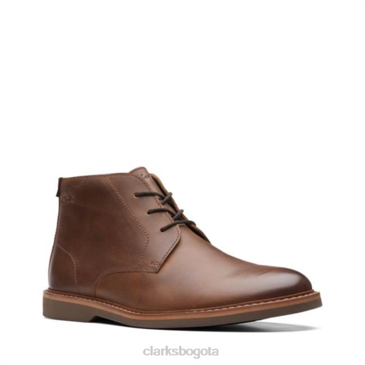 Clarks 0DX8L6783 atticus lt cuero tostado medio oscuro clarks cuero tostado oscuro unisexo cuero bronceado oscuro