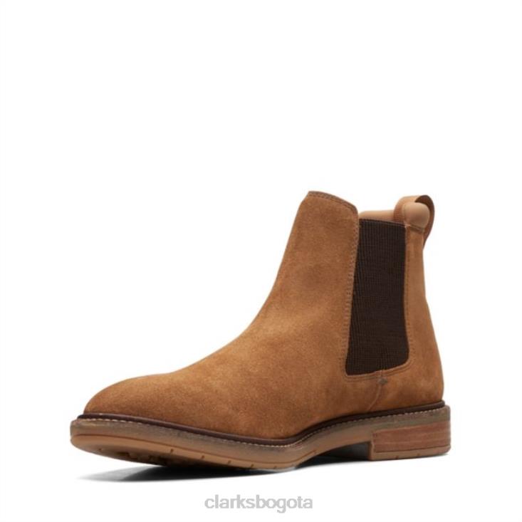 Clarks 0DX8L6784 ante coñac clarks clarkdale hall ante coñac hombres gamuza coñac