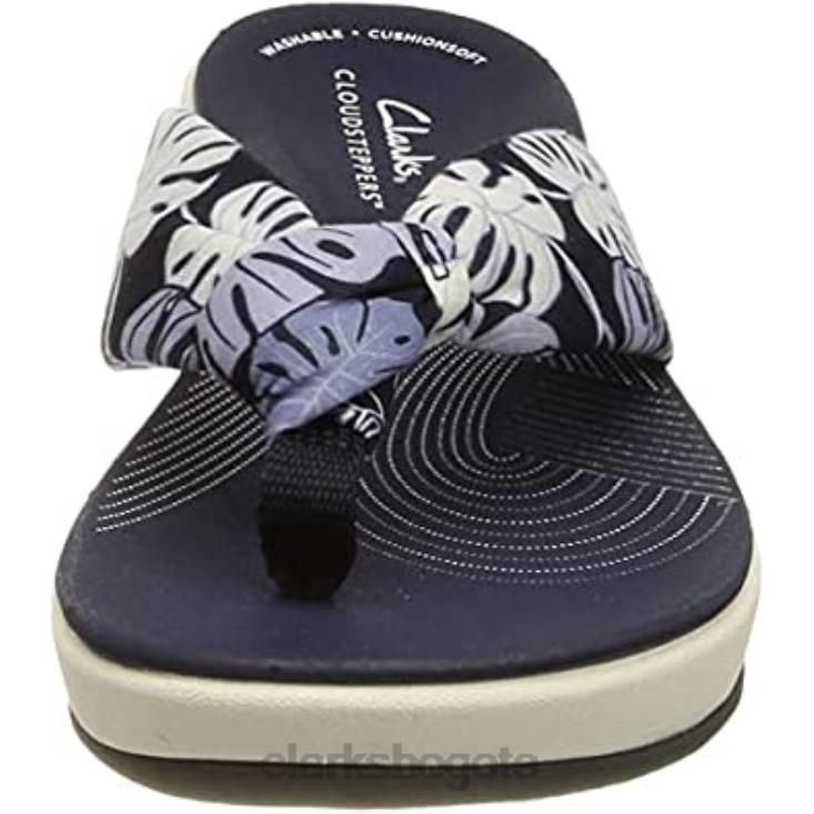 Clarks 0DX8L679 chanclas arla glison mujer clarks azul floral syn mujer azul floral sin