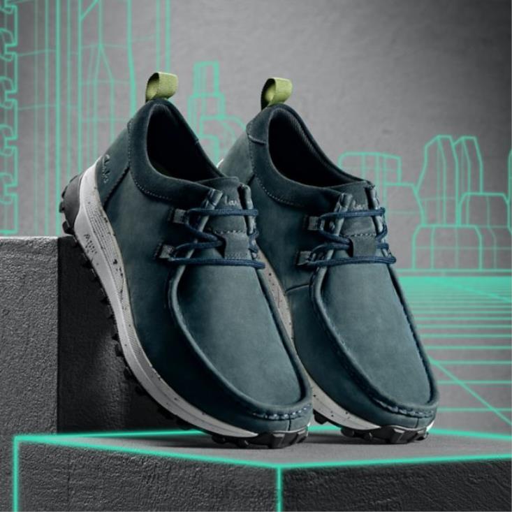 Clarks 0DX8L6806 atl trek wally nubuck azul marino nubuck azul marino clarks hombres nubuck azul marino