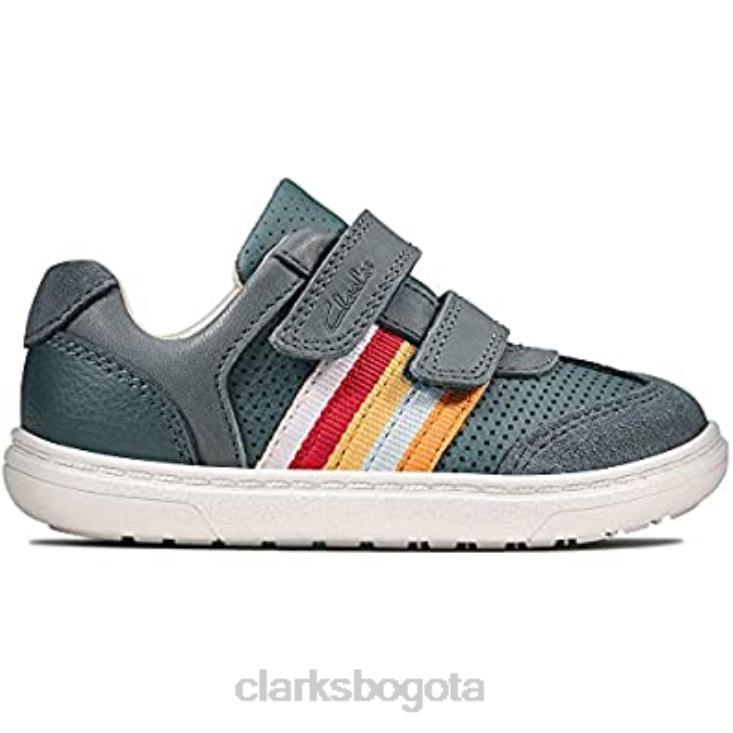 Clarks 0DX8L681 clarks flash beau t primeros zapatos para niño azul niños