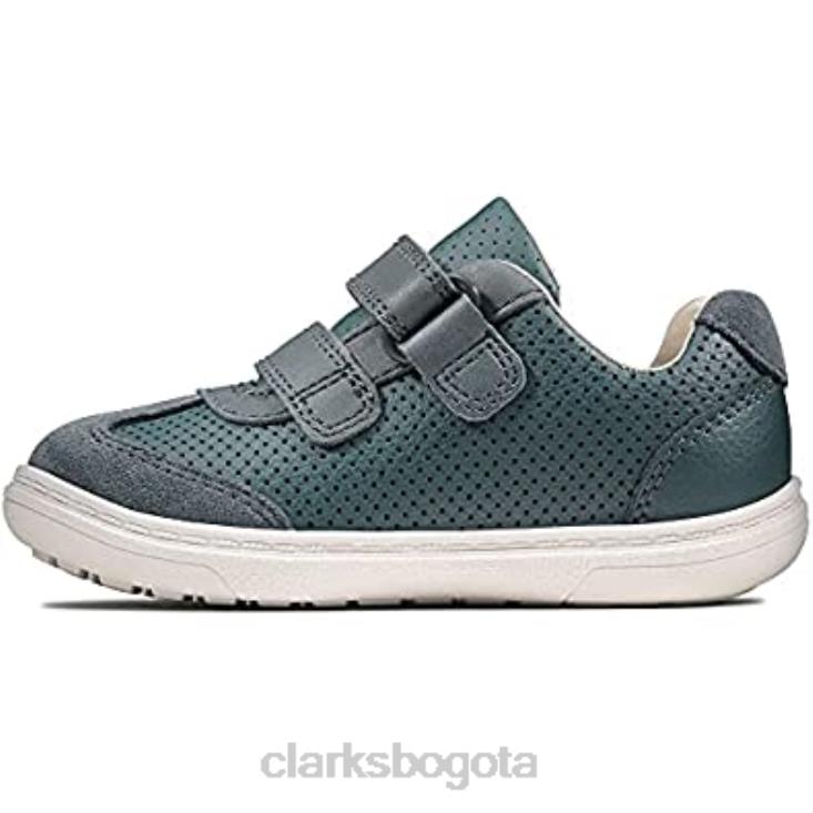 Clarks 0DX8L681 clarks flash beau t primeros zapatos para niño azul niños