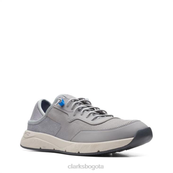 Clarks 0DX8L6813 davis low combinación gris clarks combinación gris hombres combinación gris