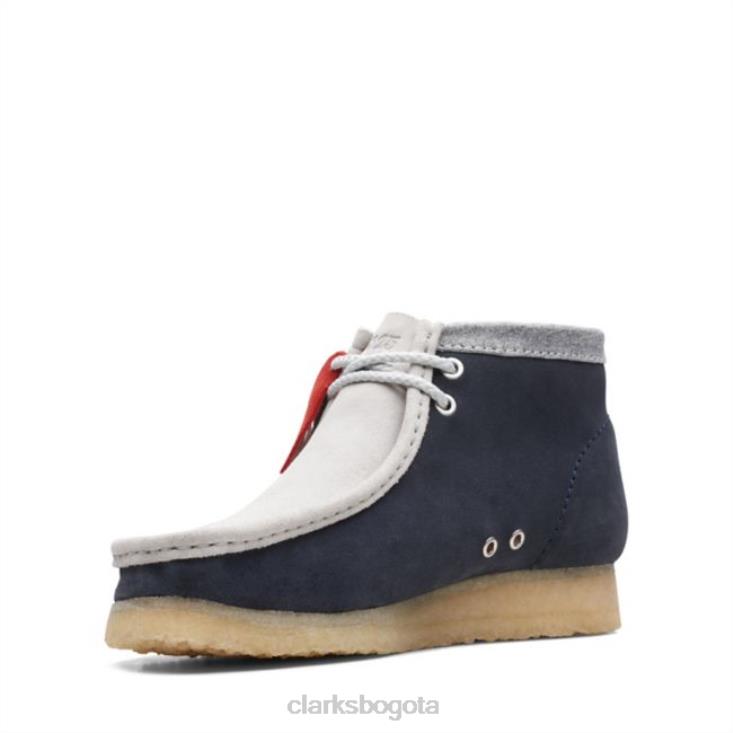Clarks 0DX8L6816 bota clarks wallabee azul marino/gris vcy azul marino/gris hombres azul marino/gris