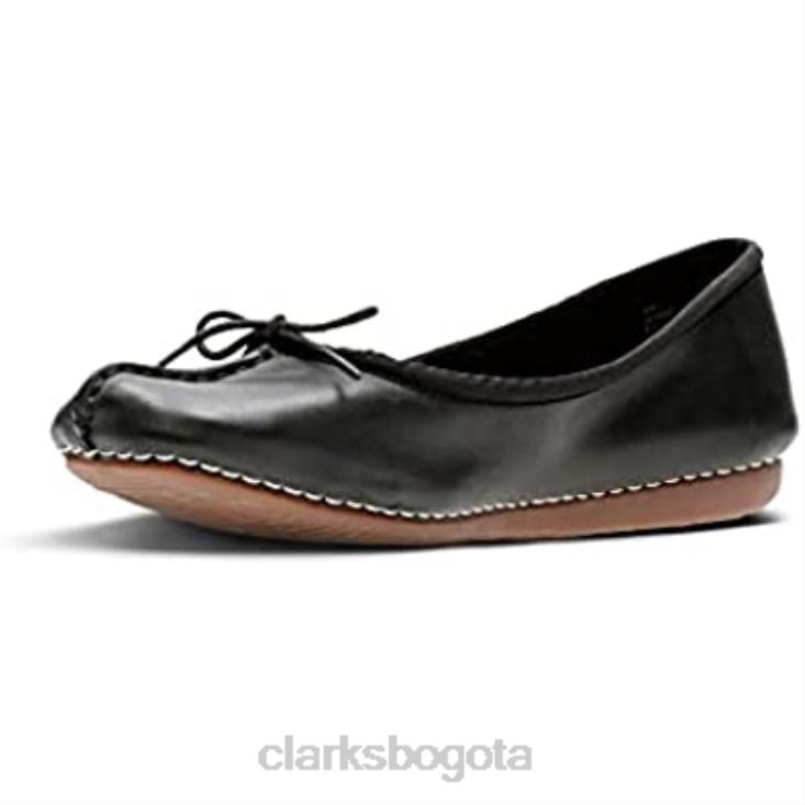 Clarks 0DX8L682 Clarks Freckle Ice Closed Mujer Cuero Negro mujer cuero negro
