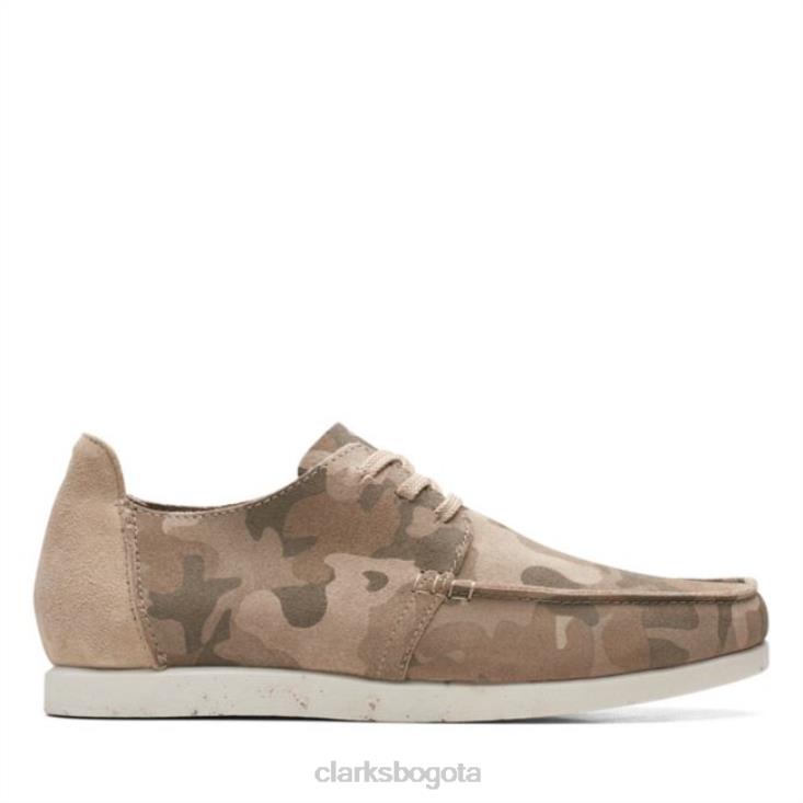 Clarks 0DX8L6821 shacre lite bajo camuflaje arena clarks camuflaje arena hombres camuflaje arena
