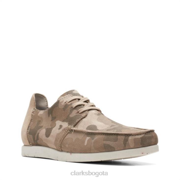 Clarks 0DX8L6821 shacre lite bajo camuflaje arena clarks camuflaje arena hombres camuflaje arena
