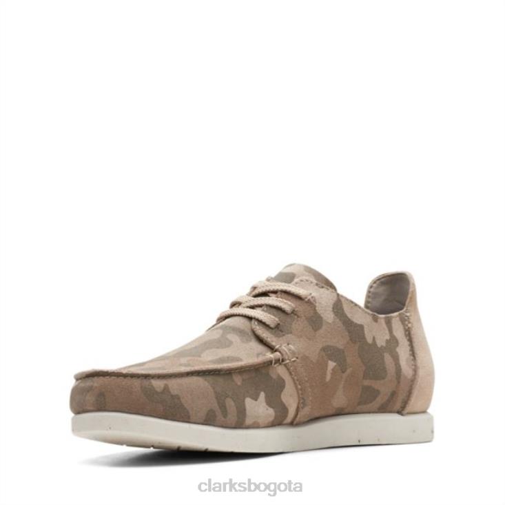 Clarks 0DX8L6821 shacre lite bajo camuflaje arena clarks camuflaje arena hombres camuflaje arena