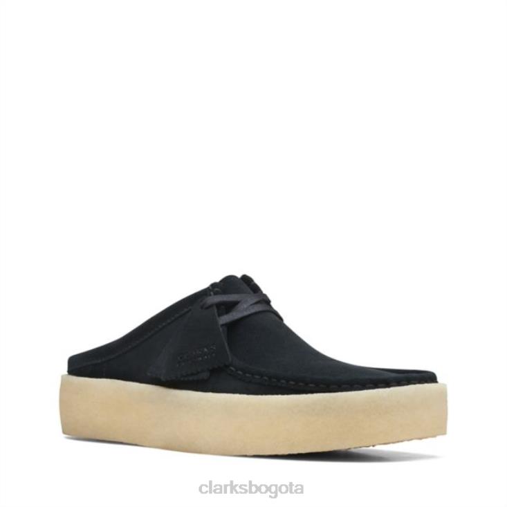 Clarks 0DX8L6834 clarks wallabee cup lo negro wlined sde negro wlined sde unisexo sde forrado negro