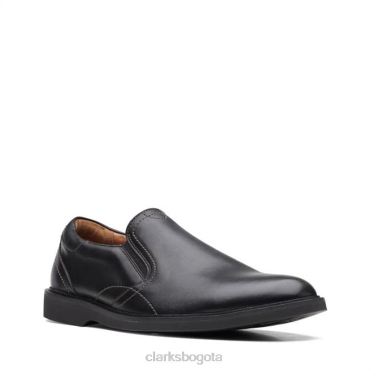 Clarks 0DX8L6843 cuero negro clarks malwood cuero negro fácil hombres cuero negro