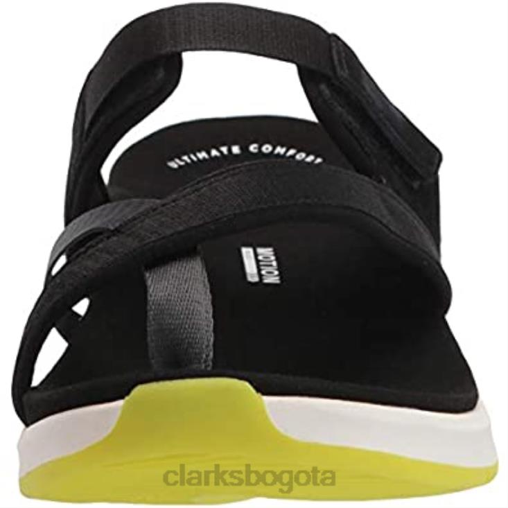 Clarks 0DX8L685 sandalia plana solan surf mujer clarks piel serraje negro mujer gamuza negra