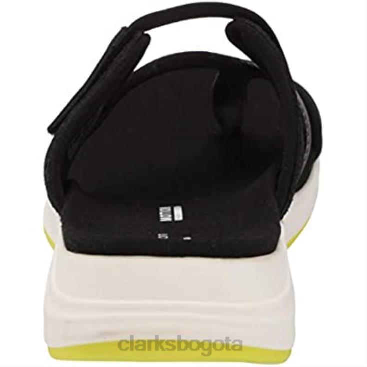 Clarks 0DX8L685 sandalia plana solan surf mujer clarks piel serraje negro mujer gamuza negra