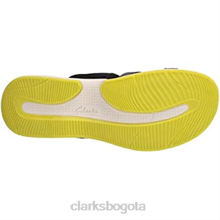 Clarks 0DX8L685 sandalia plana solan surf mujer clarks piel serraje negro mujer gamuza negra