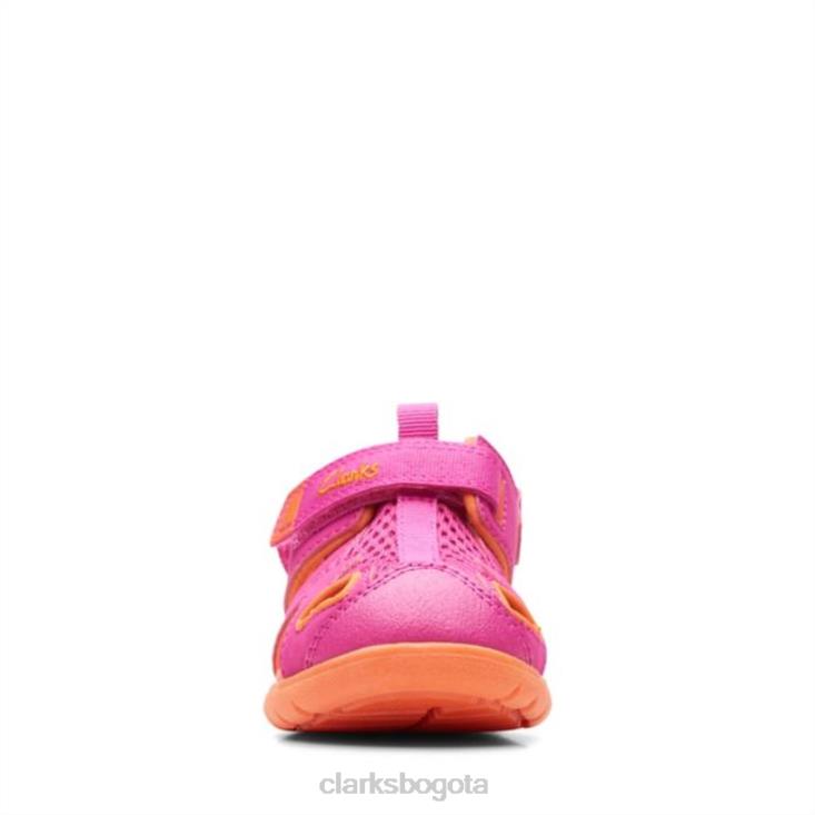 Clarks 0DX8L6855 ezera sea t rosa clarks rosa niños rosa