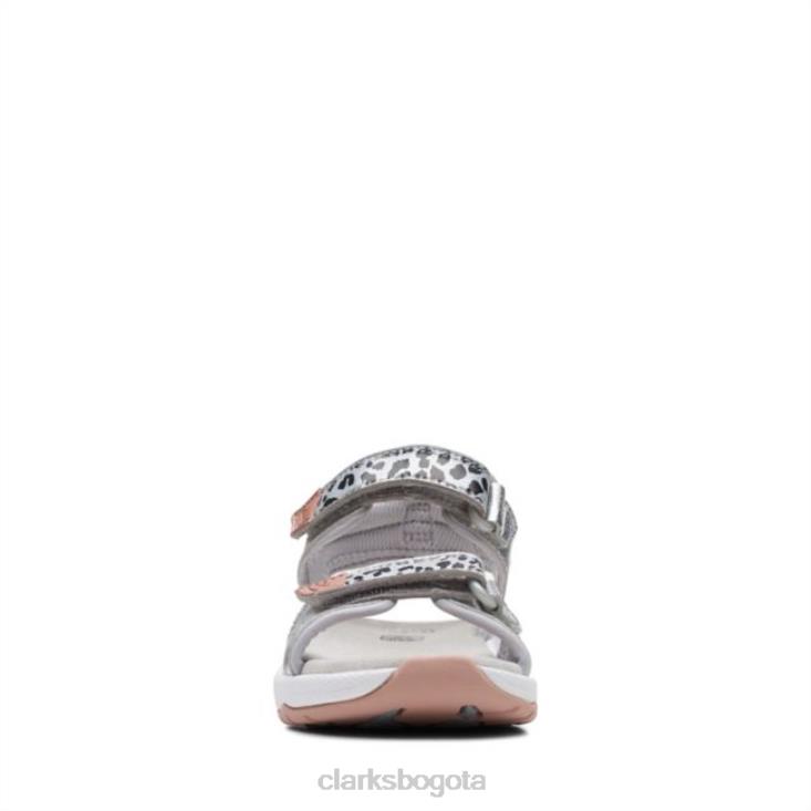 Clarks 0DX8L6858 clarks c lowder print niño plata plata niños plata