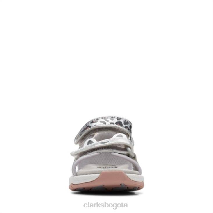 Clarks 0DX8L6861 c lowder print niño plata clarks plata niños plata