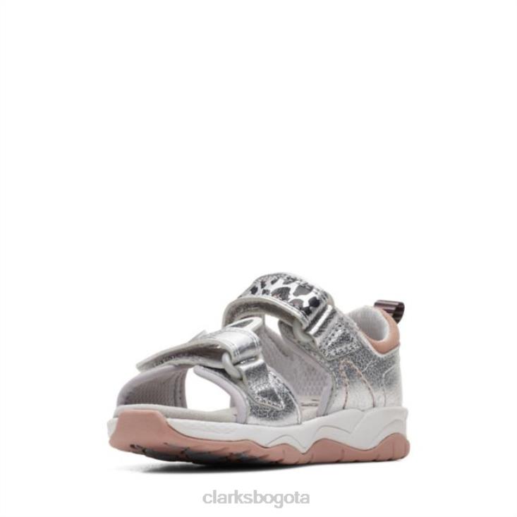 Clarks 0DX8L6861 c lowder print niño plata clarks plata niños plata