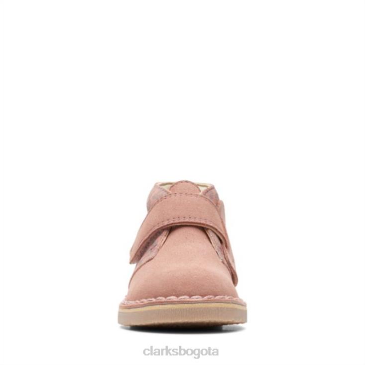 Clarks 0DX8L6870 bota desierto 2 niño combinación rosa claro combinación rosa claro clarks niños combinación rosa claro