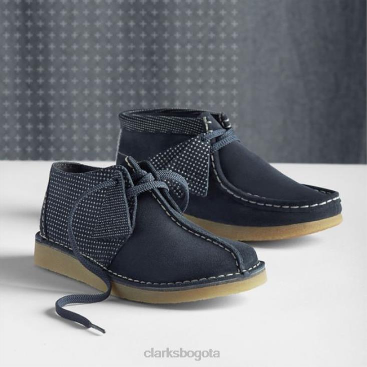 Clarks 0DX8L6875 combinación azul marino clarks desert trek combinación azul marino más antigua niños combinación azul marino