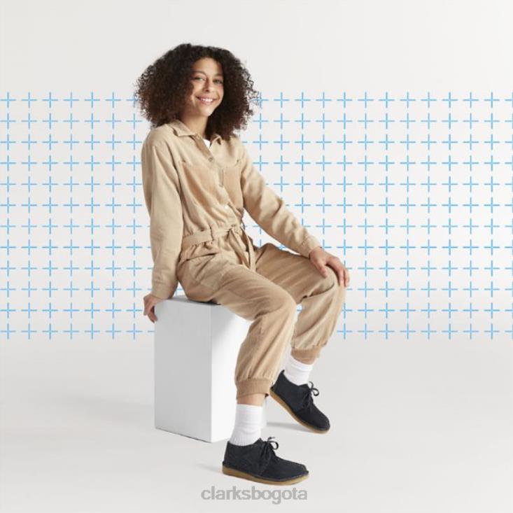 Clarks 0DX8L6875 combinación azul marino clarks desert trek combinación azul marino más antigua niños combinación azul marino