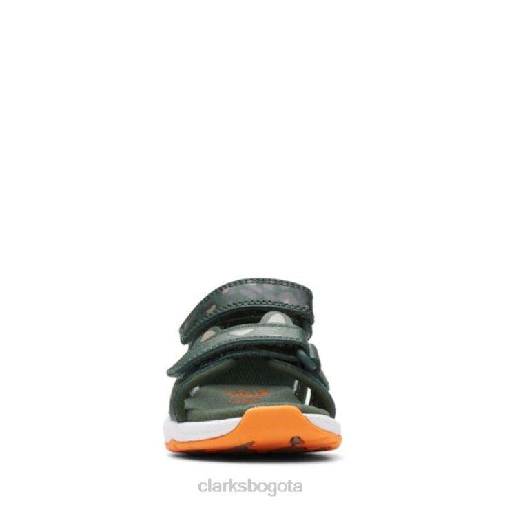 Clarks 0DX8L6878 c lowder print niño caqui combi caqui combi clarks niños combinado caqui