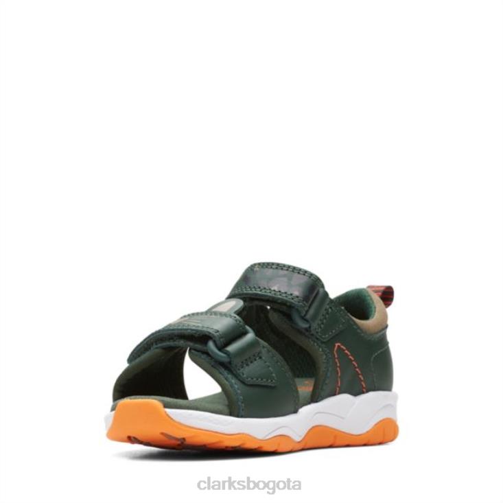 Clarks 0DX8L6878 c lowder print niño caqui combi caqui combi clarks niños combinado caqui