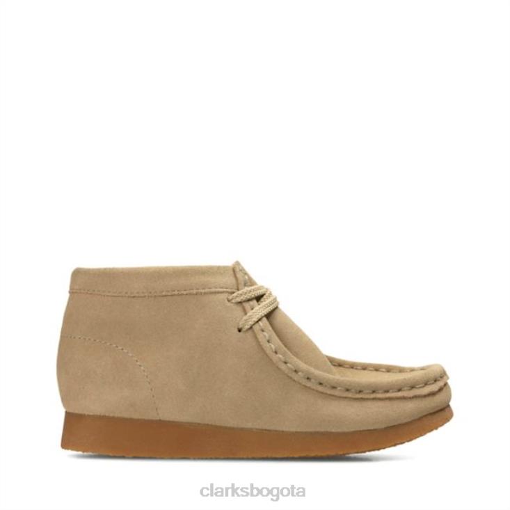 Clarks 0DX8L6881 Bota clarks wallabee de gamuza arena gamuza arena niños gamuza arena