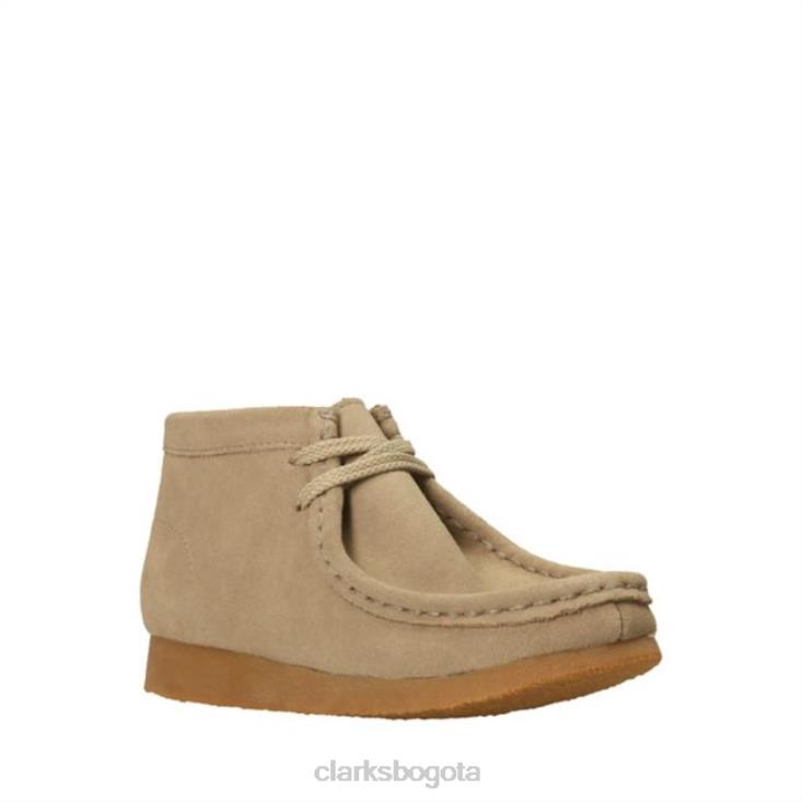 Clarks 0DX8L6881 Bota clarks wallabee de gamuza arena gamuza arena niños gamuza arena