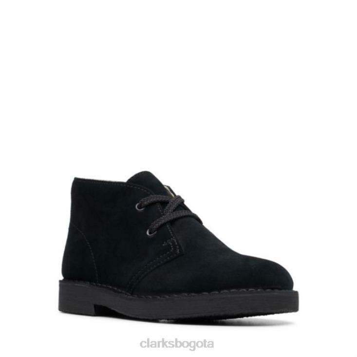 Clarks 0DX8L6883 bota safari clarks de ante negro ante negro niños ante negro