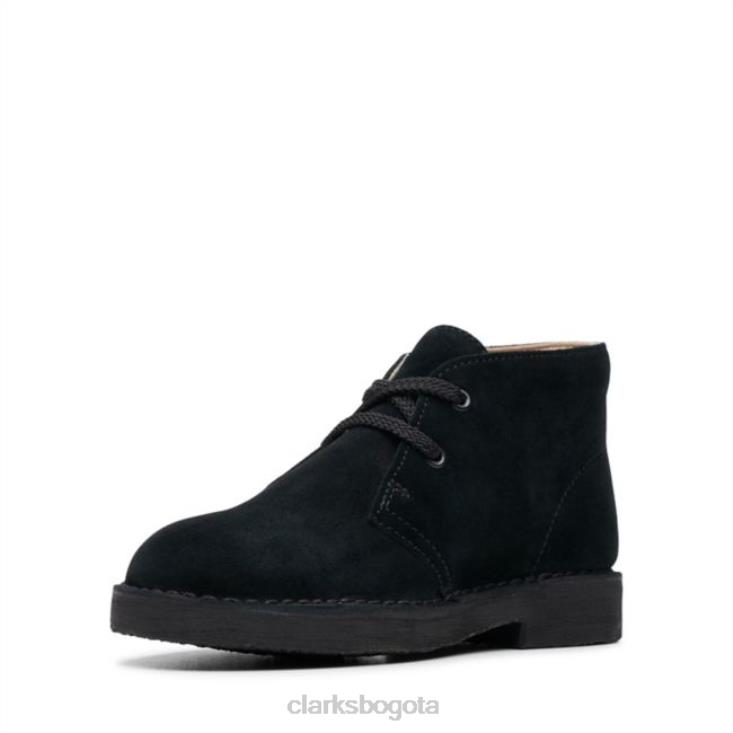 Clarks 0DX8L6883 bota safari clarks de ante negro ante negro niños ante negro