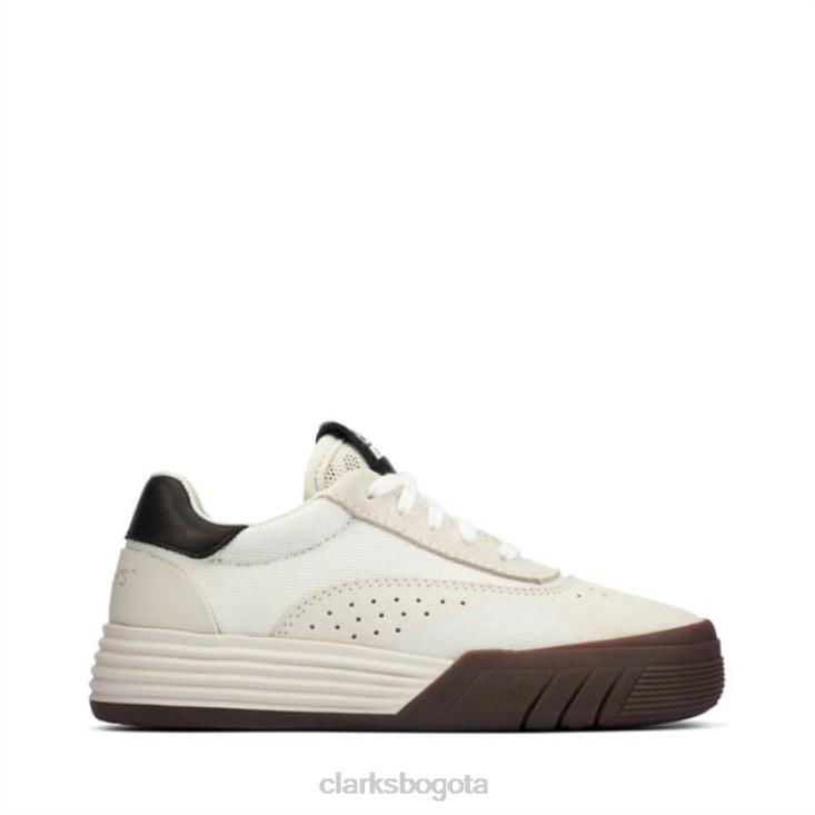 Clarks 0DX8L6886 cica kid gamuza off white clarks gamuza off white niños gamuza blanca