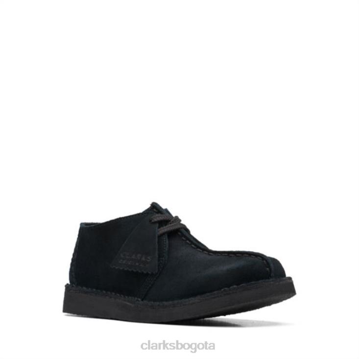 Clarks 0DX8L6892 clarks de gamuza negra antigua desert trek niños ante negro